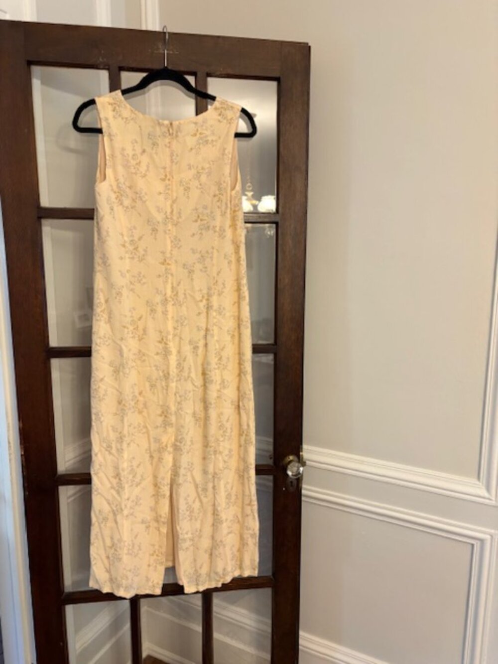GAP Vintage Yellow Floral Sleeveless Shift Maxi Dress, Size 6 - Picture 5 of 5